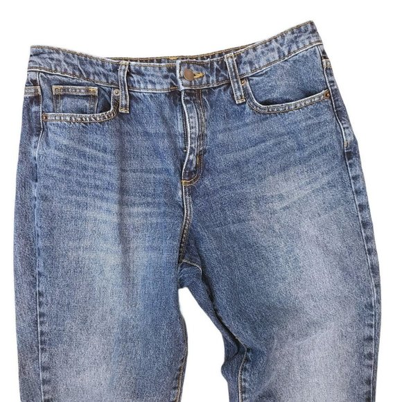 Women's Universal Thread High Rise Straight Jeans Raw Hem - Picture 2 of 5